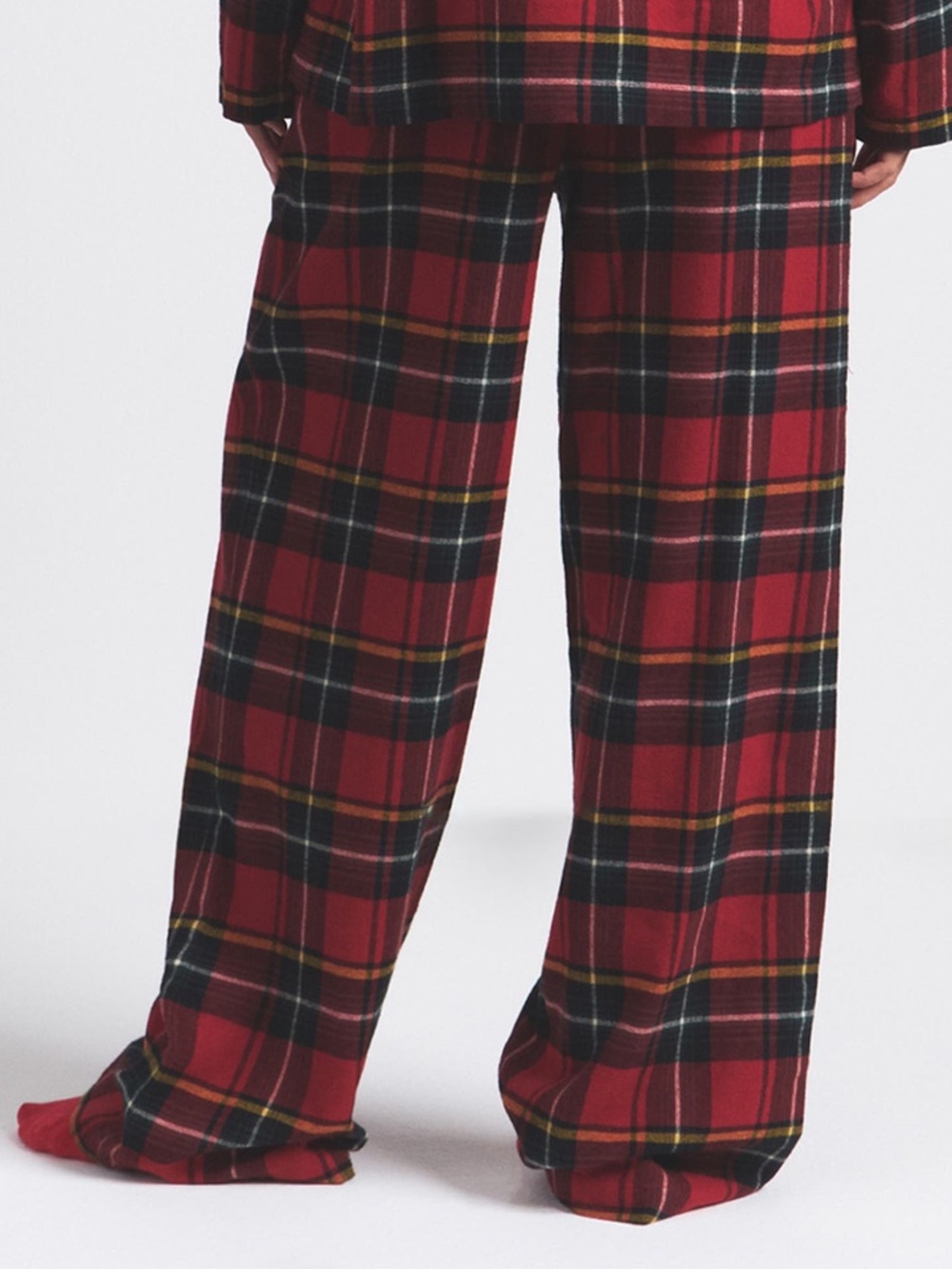 SKIMS FLANNEL PAJAMA PANT WOMEN'S SIZE M 100% COTTON Christmas Holiday Vibe